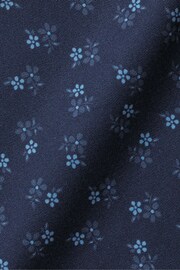 Charles Tyrwhitt Blue Slim Fit Ditsy Floral Non-Iron Print Shirt - Image 5 of 5