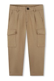 BOSS Brown Utility Cargo Pocket Trousers - Image 1 of 2