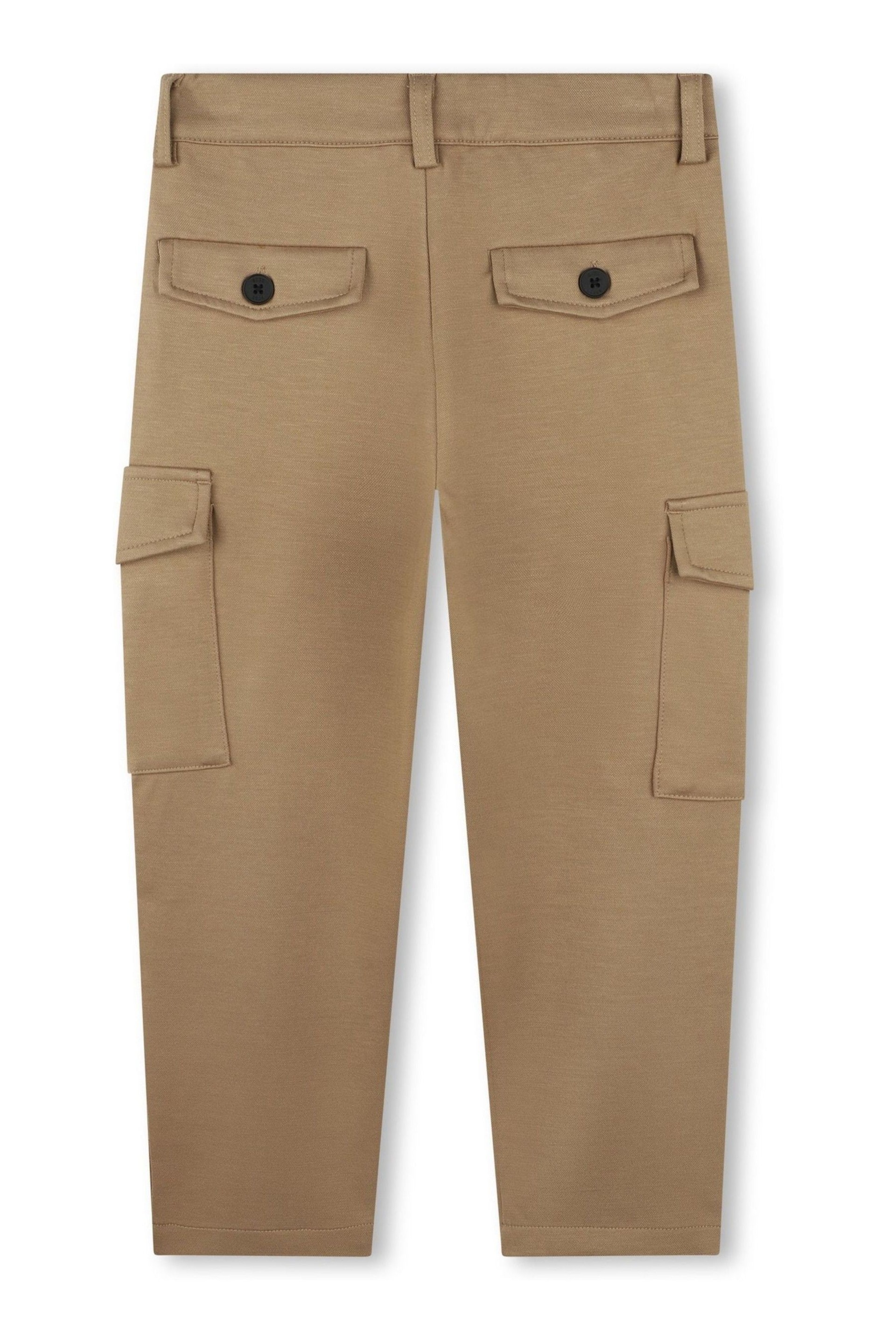 BOSS Brown Utility Cargo Pocket Trousers - Image 2 of 2