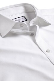 Charles Tyrwhitt White Slim Fit Egyptian Cotton Twill Shirt - Image 5 of 6