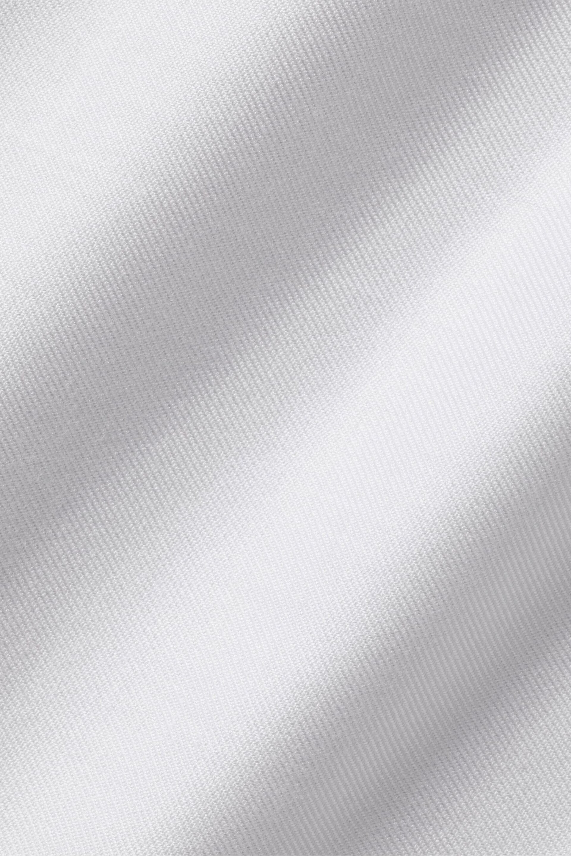 Charles Tyrwhitt White Slim Fit Egyptian Cotton Twill Shirt - Image 6 of 6