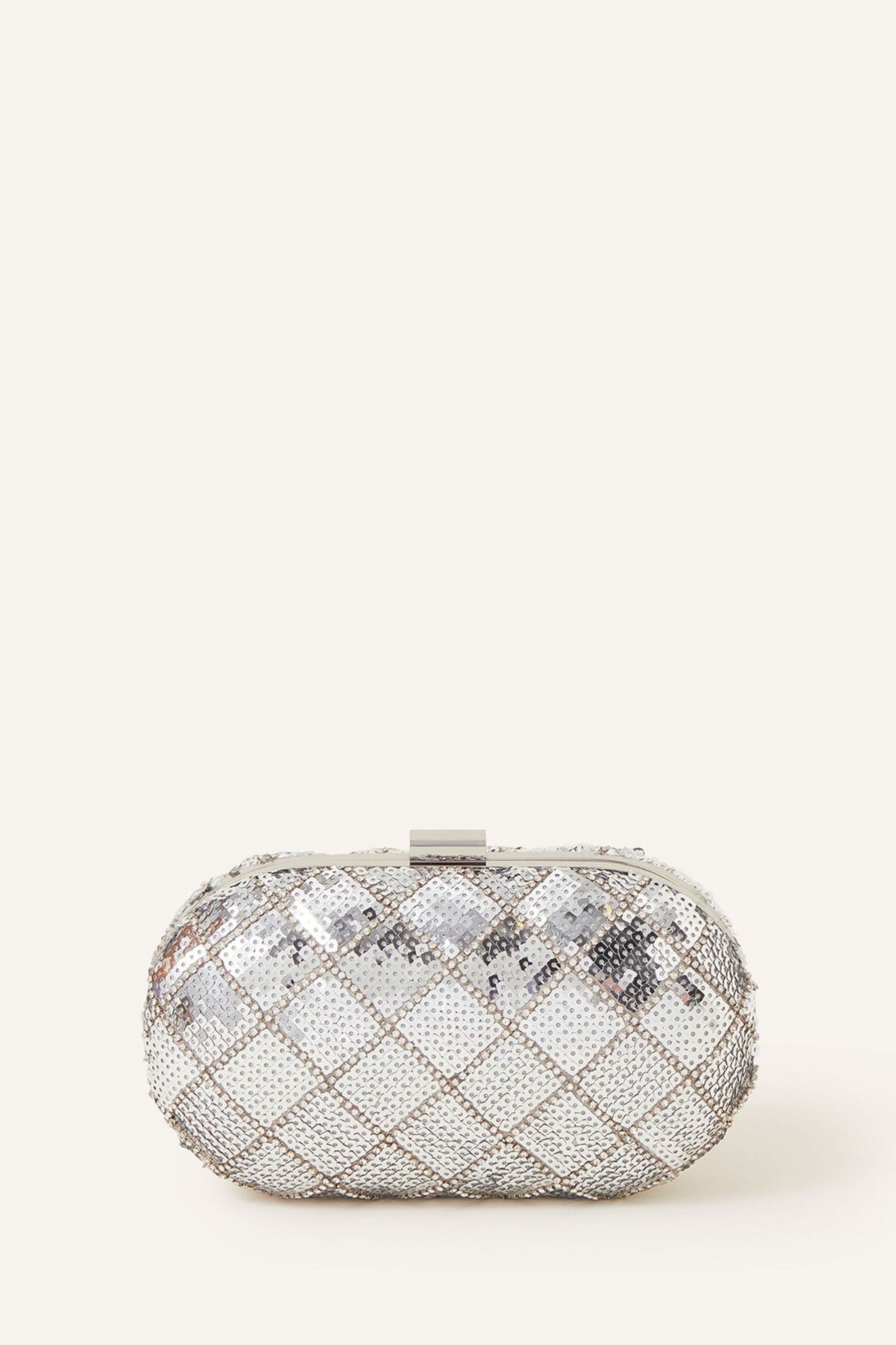 Accessorize silver clutch outlet