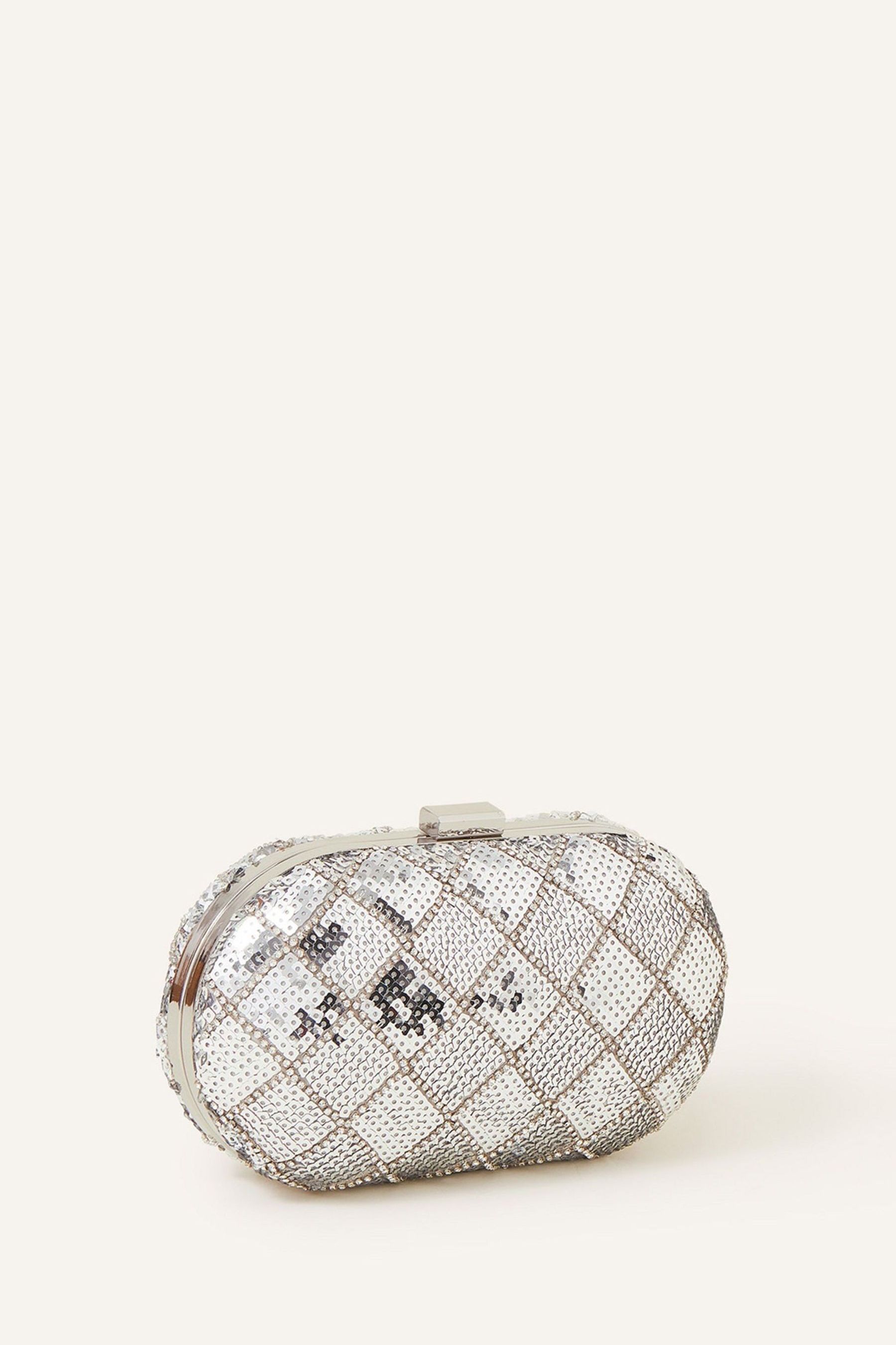 Buy Accessorize Silver Hardcase Clutch Bag from Next Croatia