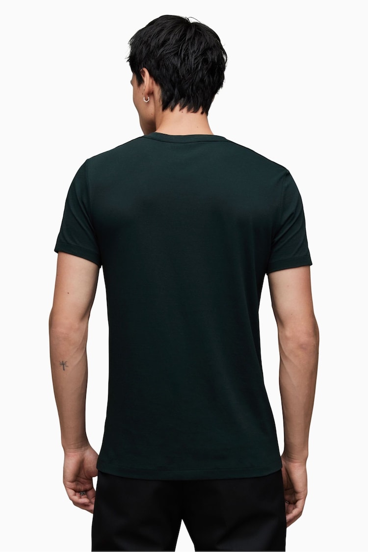 AllSaints Green 100% Cotton Tonic Crew T-Shirt - Image 2 of 5