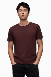 AllSaints Red Bodega Short Sleeve T-Shirt - Image 1 of 5