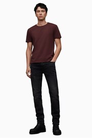 AllSaints Red Bodega Short Sleeve T-Shirt - Image 3 of 5