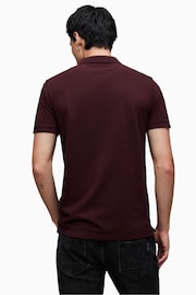 AllSaints Red Reform Polo Shirt - Image 2 of 6