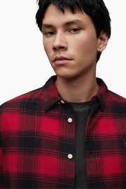 AllSaints Red Ursa Shirt - Image 5 of 6