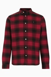 AllSaints Red Ursa Shirt - Image 6 of 6