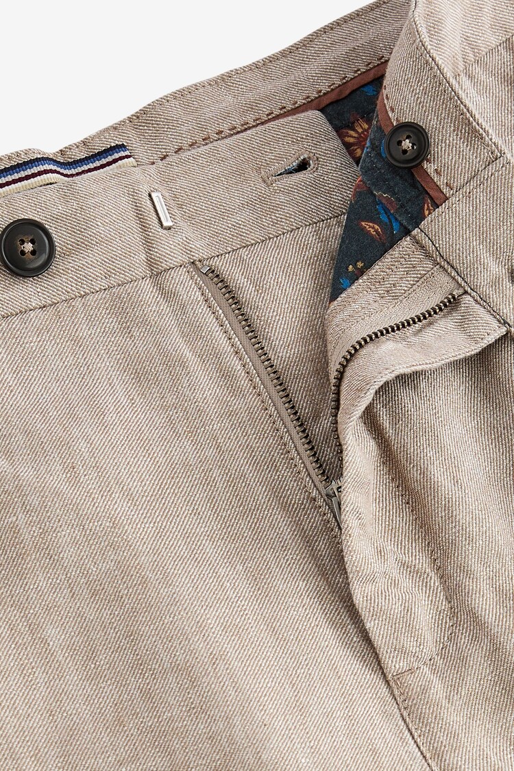 Sand 100% Linen Luxe Shorts - Image 9 of 9