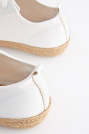 White Forever Comfort® Espadrille Toe Cap Lace-Up Trainers - Image 6 of 7