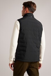 Ted Baker Black Newwark Nylon Welded Gilet - Image 2 of 6