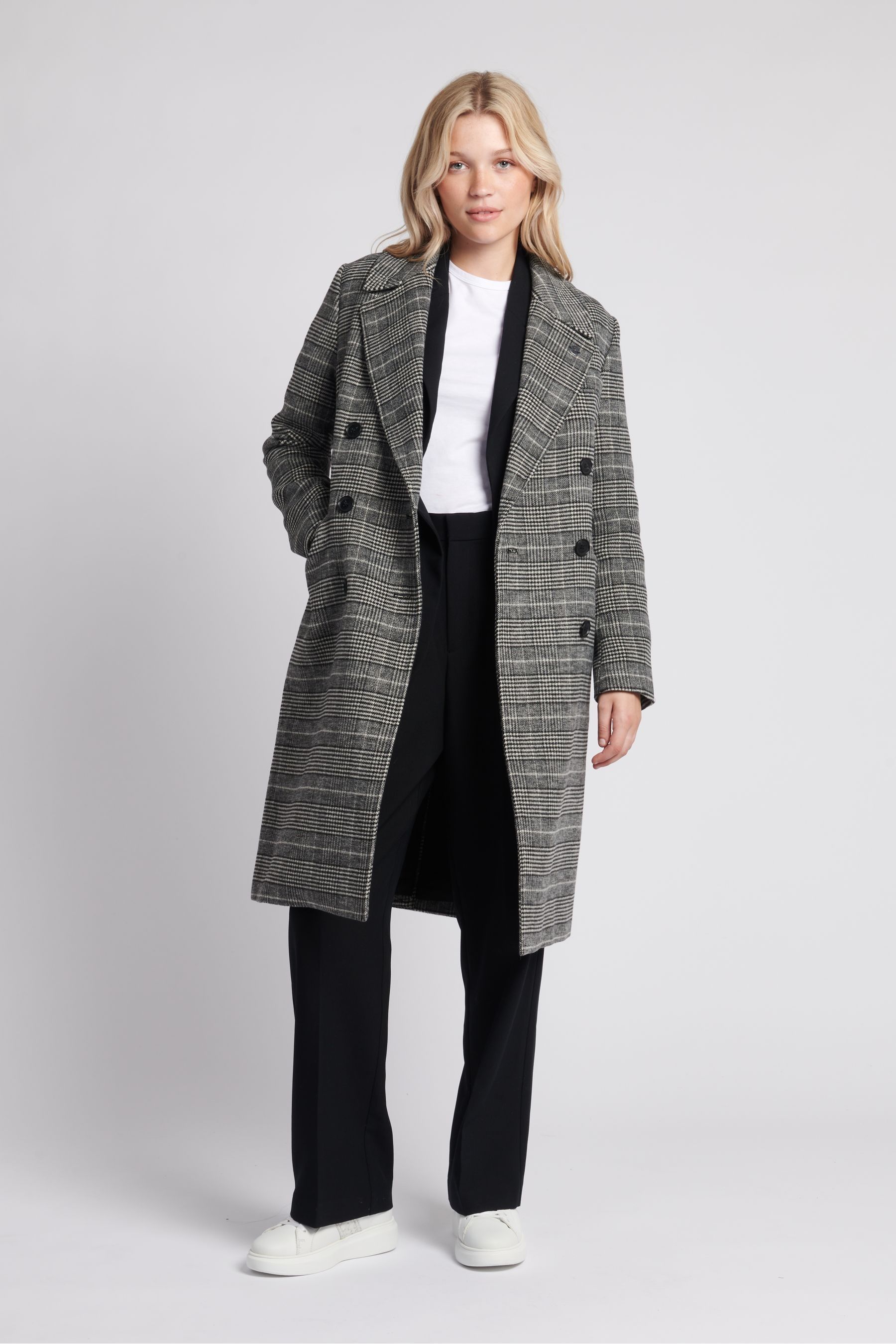 Grey crombie coat outlet