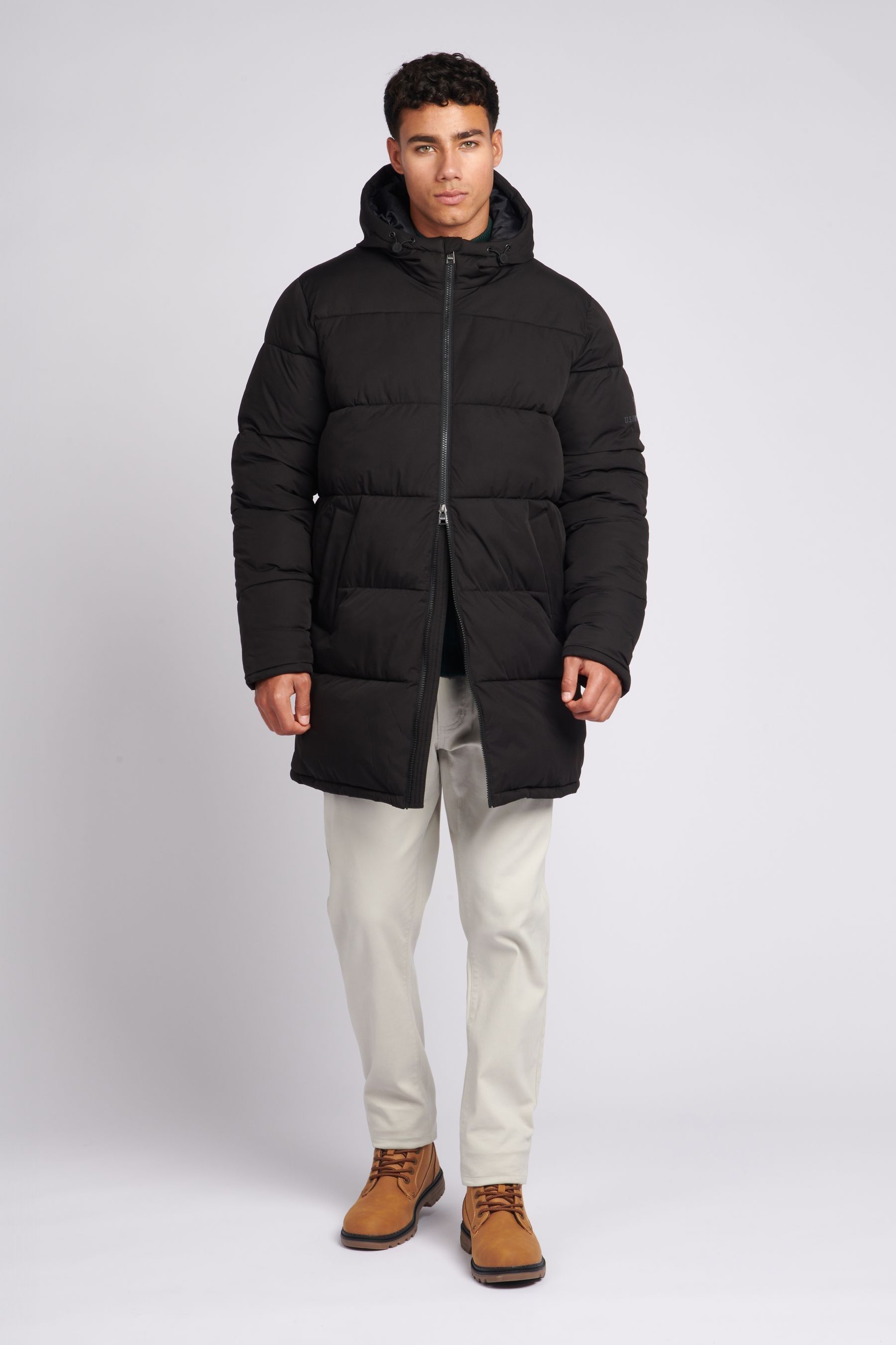 Longline puffer coat mens online
