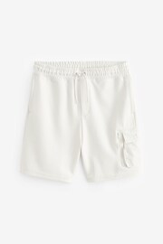 Ecru Nylon Pocket Utilty Shorts - Image 6 of 10