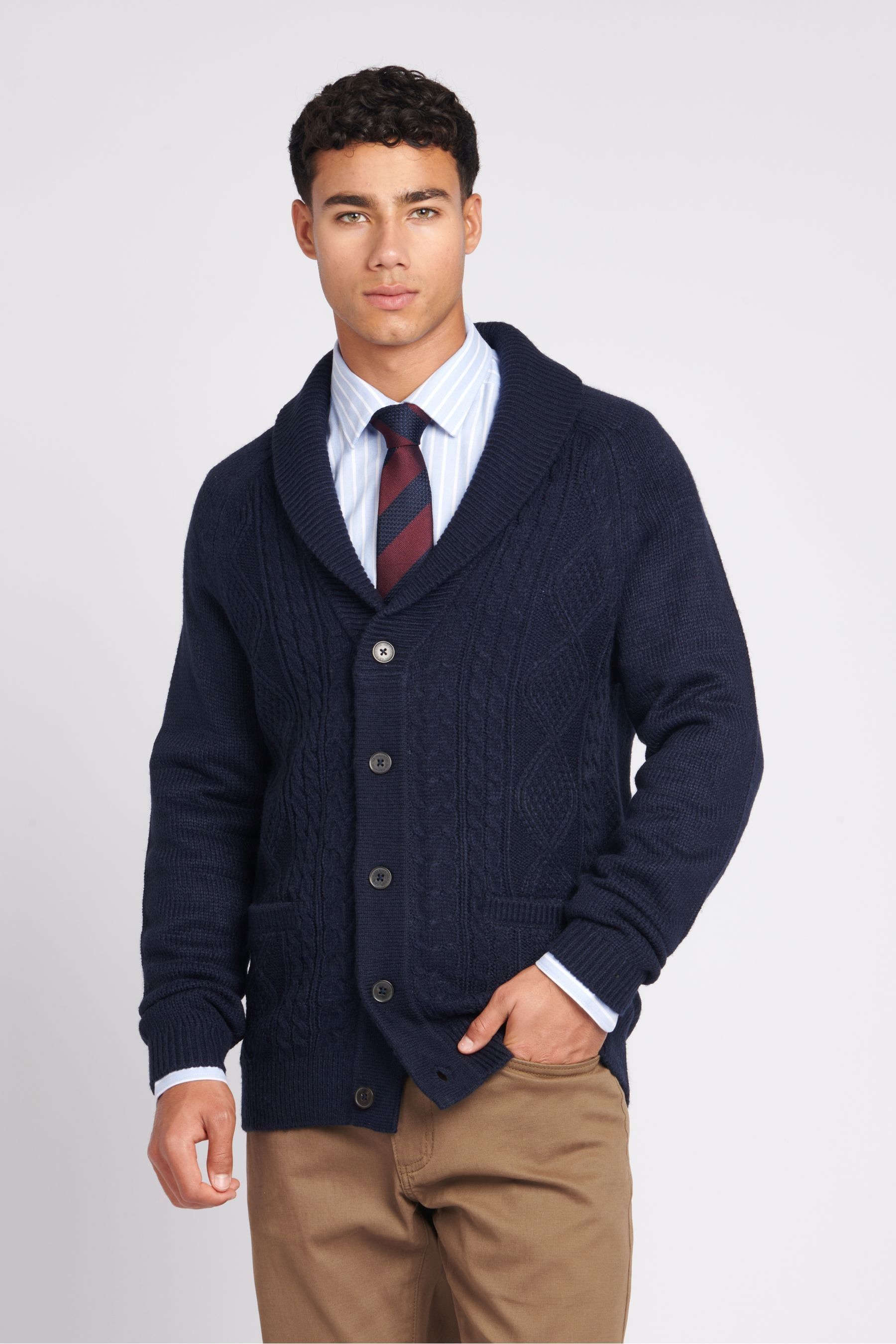 Polo cardigan mens clearance
