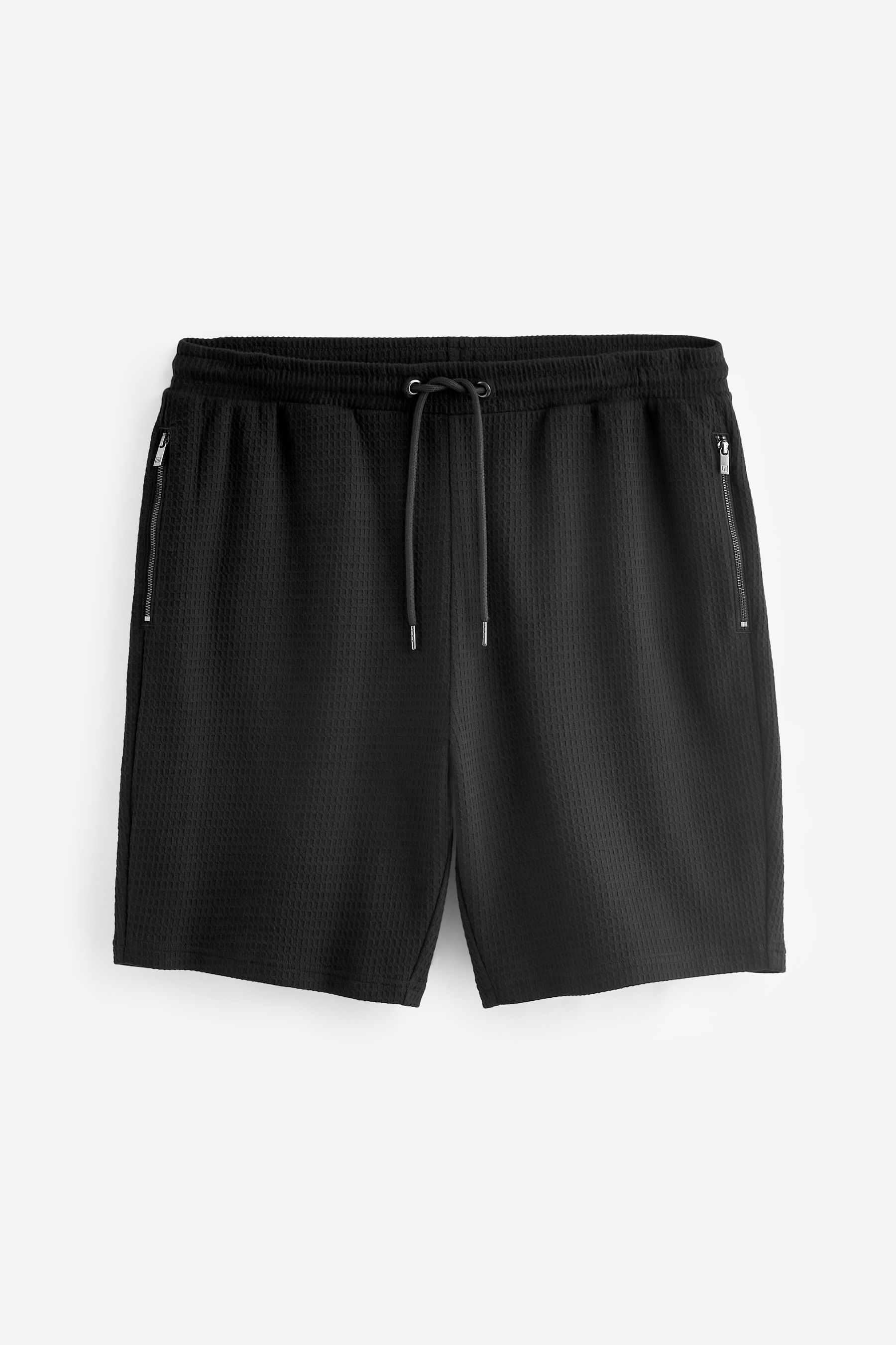 Buy Black 100 Cotton Jersey Waffle Shorts from the Next UK online shop