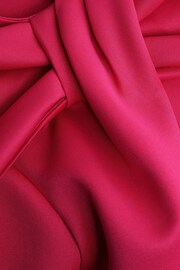 Reiss Pink Felicity Senior Scuba Bow Dress - Image 6 of 6