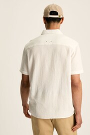 Joules Cheesecloth Cream Popover Short Sleeve Shirt - Image 2 of 7