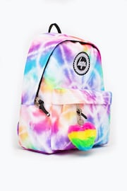 Hype. Rainbow Heart Tie Dye Backpack - Image 4 of 9
