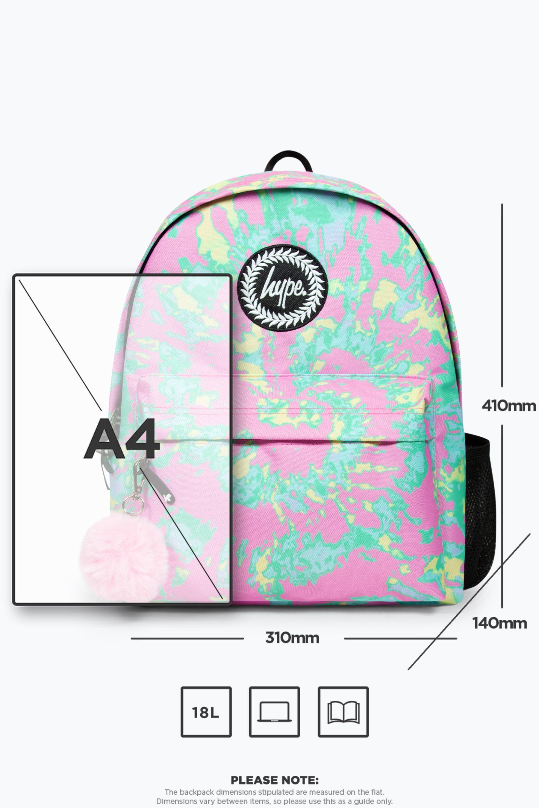 Hype tie dye backpack clearance