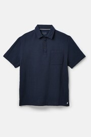 Joules Cheesecloth Navy Blue Popover Short Sleeve Shirt - Image 9 of 9
