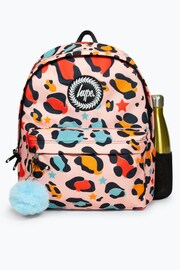Hype. Peach Star Leopard Badge Backpack - Image 6 of 8