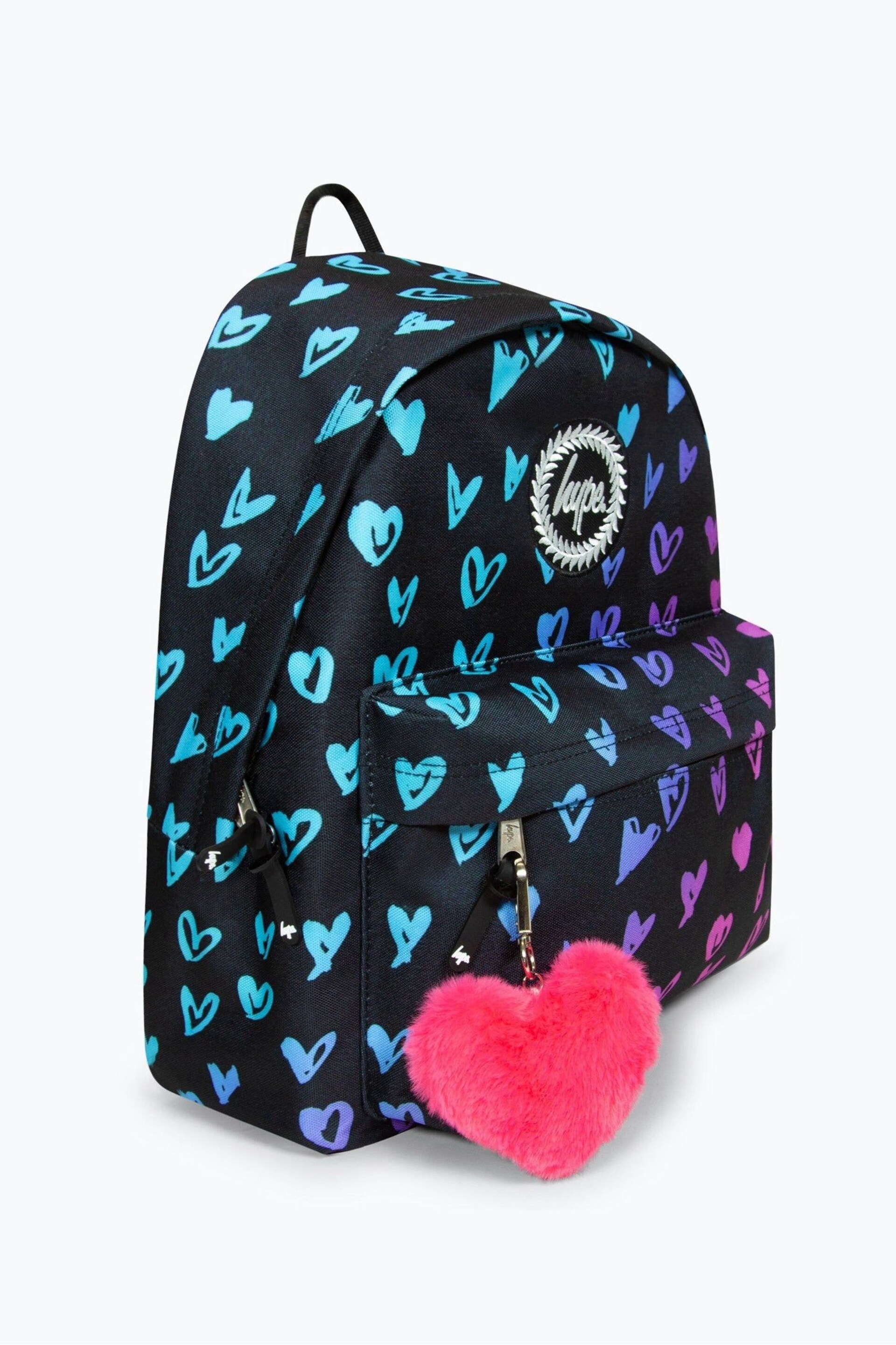 Hype. Scribble Hearts Pom Pom Backpack - Image 4 of 8