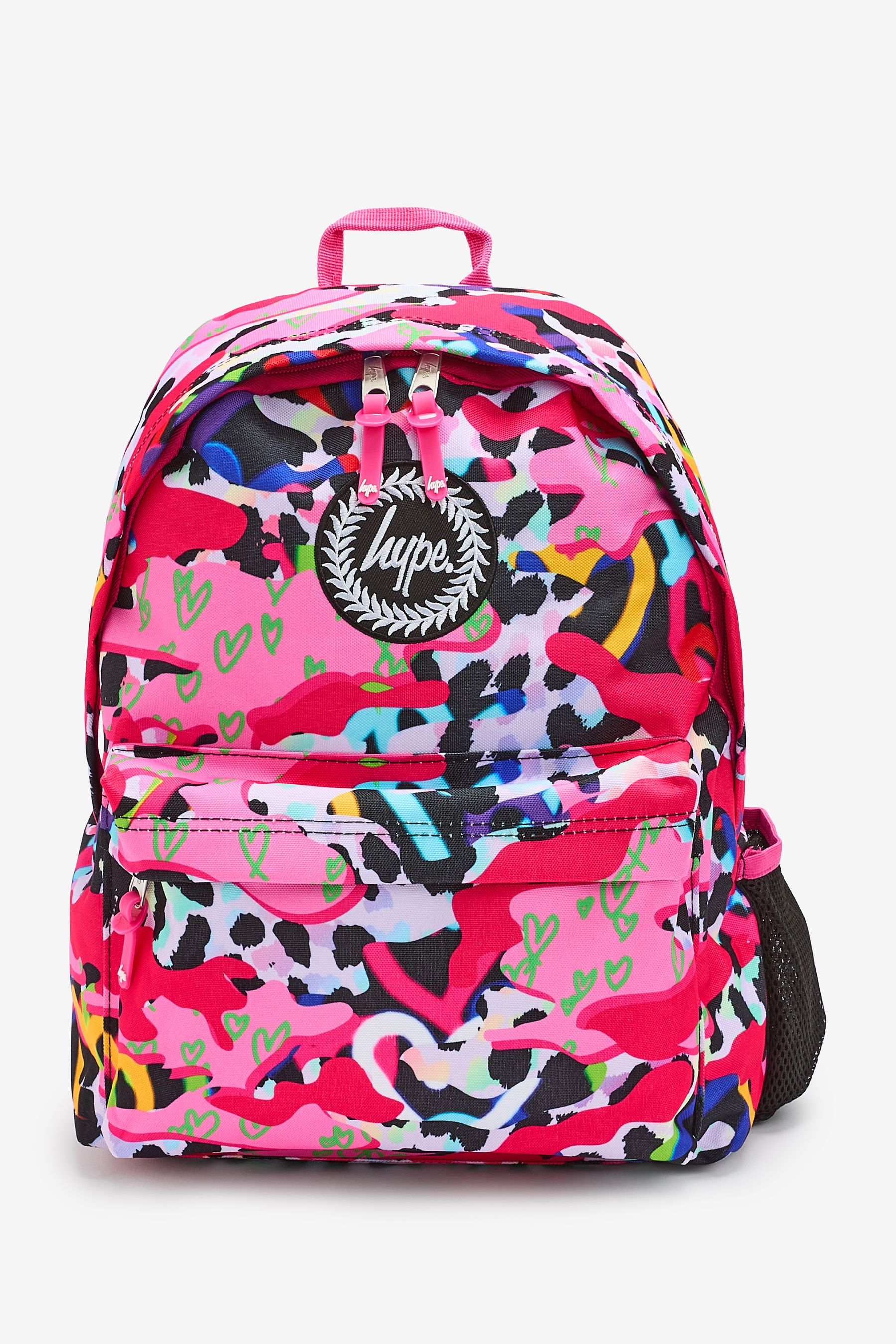 Buy Hype. Unisex Pink Multi Patterns Badge Backpack from Next Canada