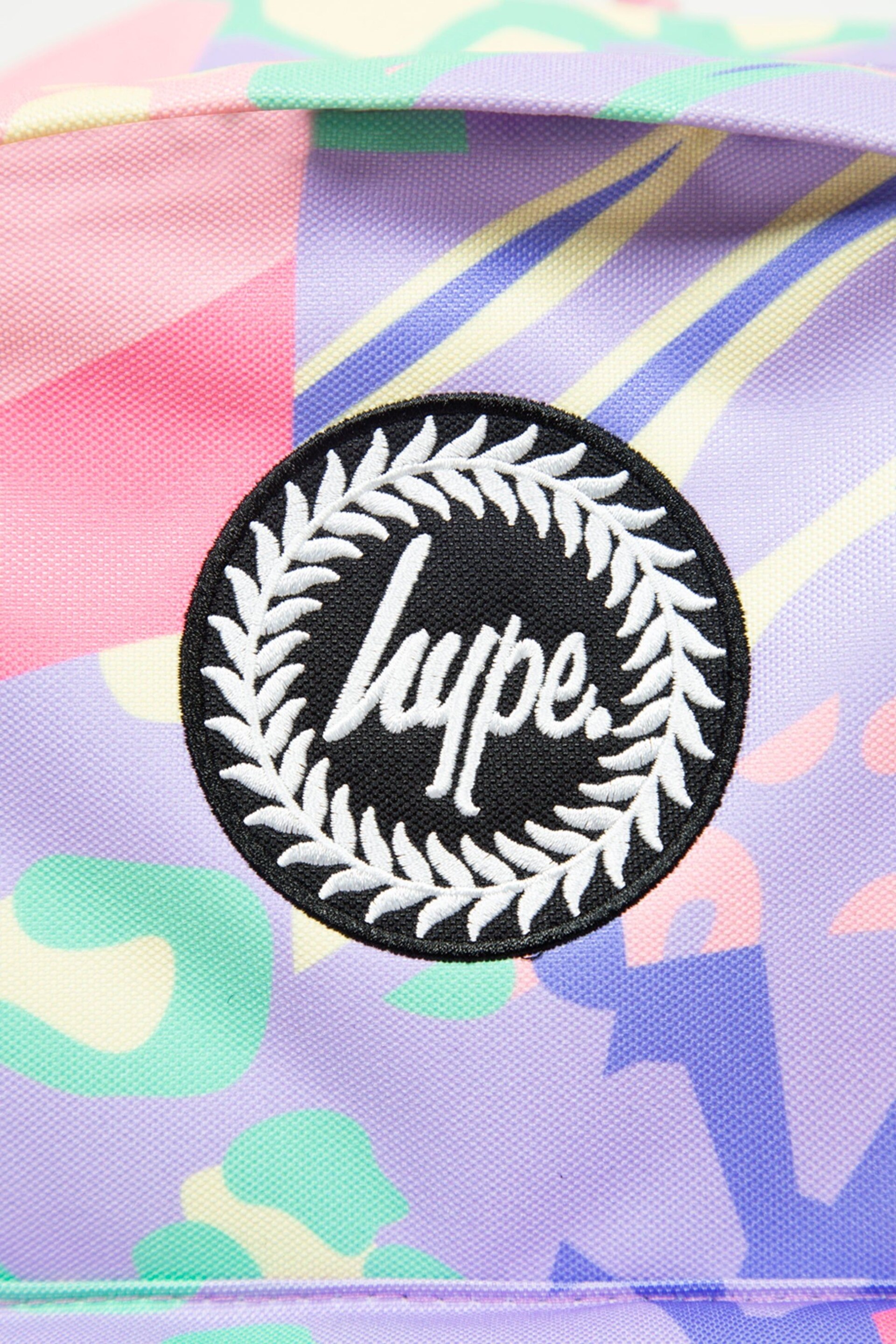 Hype. Multi Pastel Prints Badge Backpack - Image 11 of 11