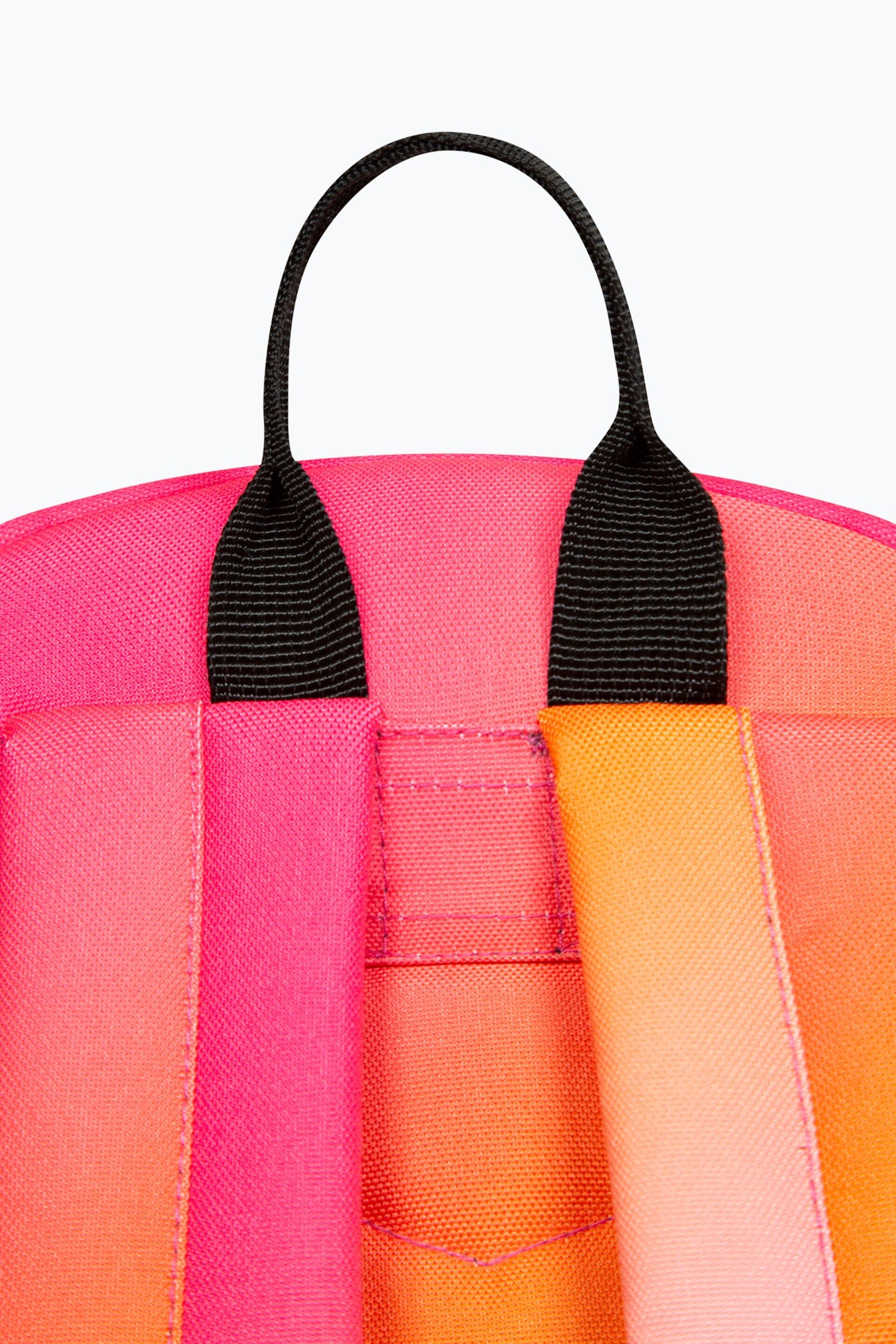 Hype. Unisex Pink Multi Gradient Badge Backpack - Image 10 of 13