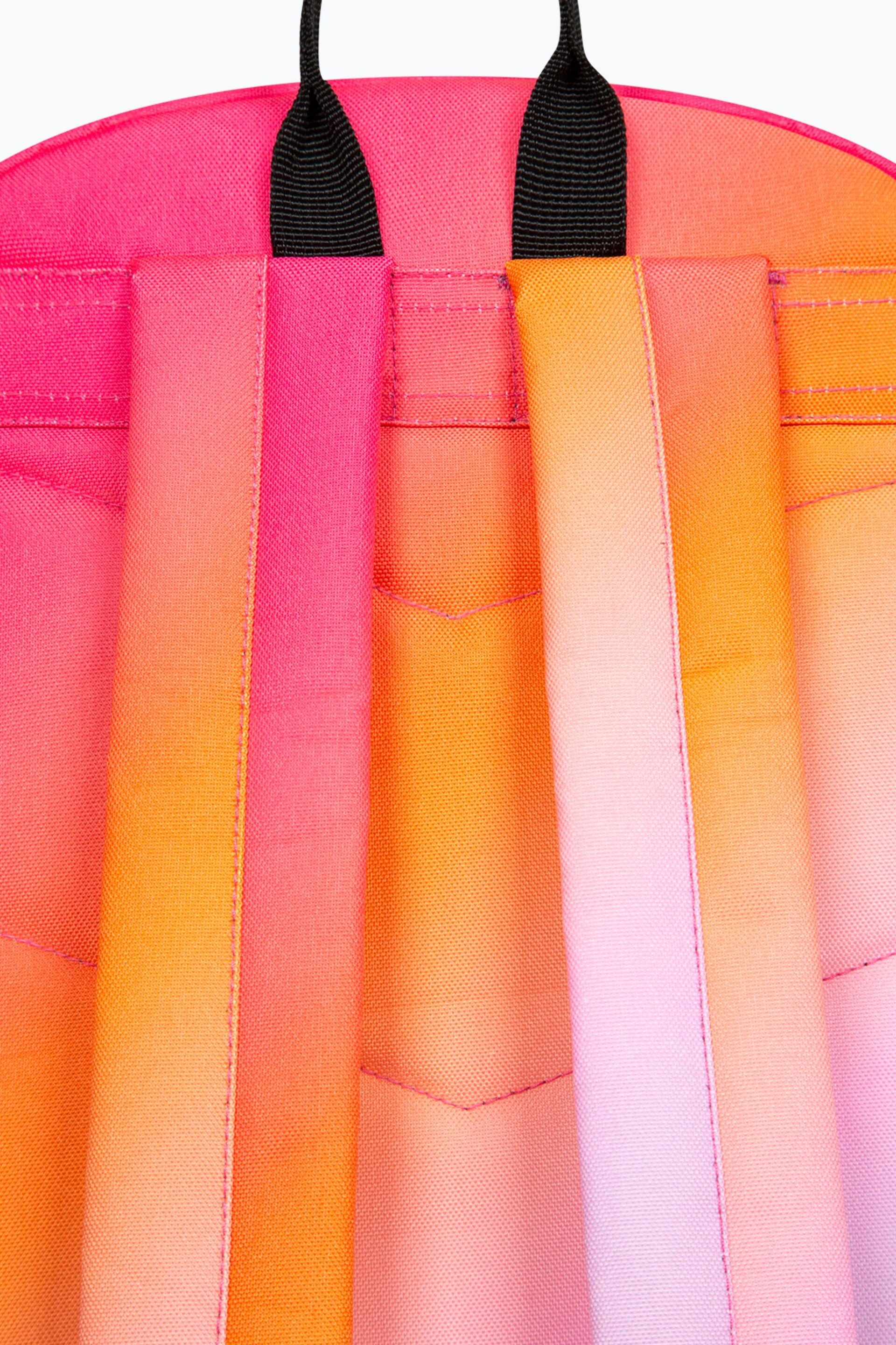 Hype. Unisex Pink Multi Gradient Badge Backpack - Image 12 of 13