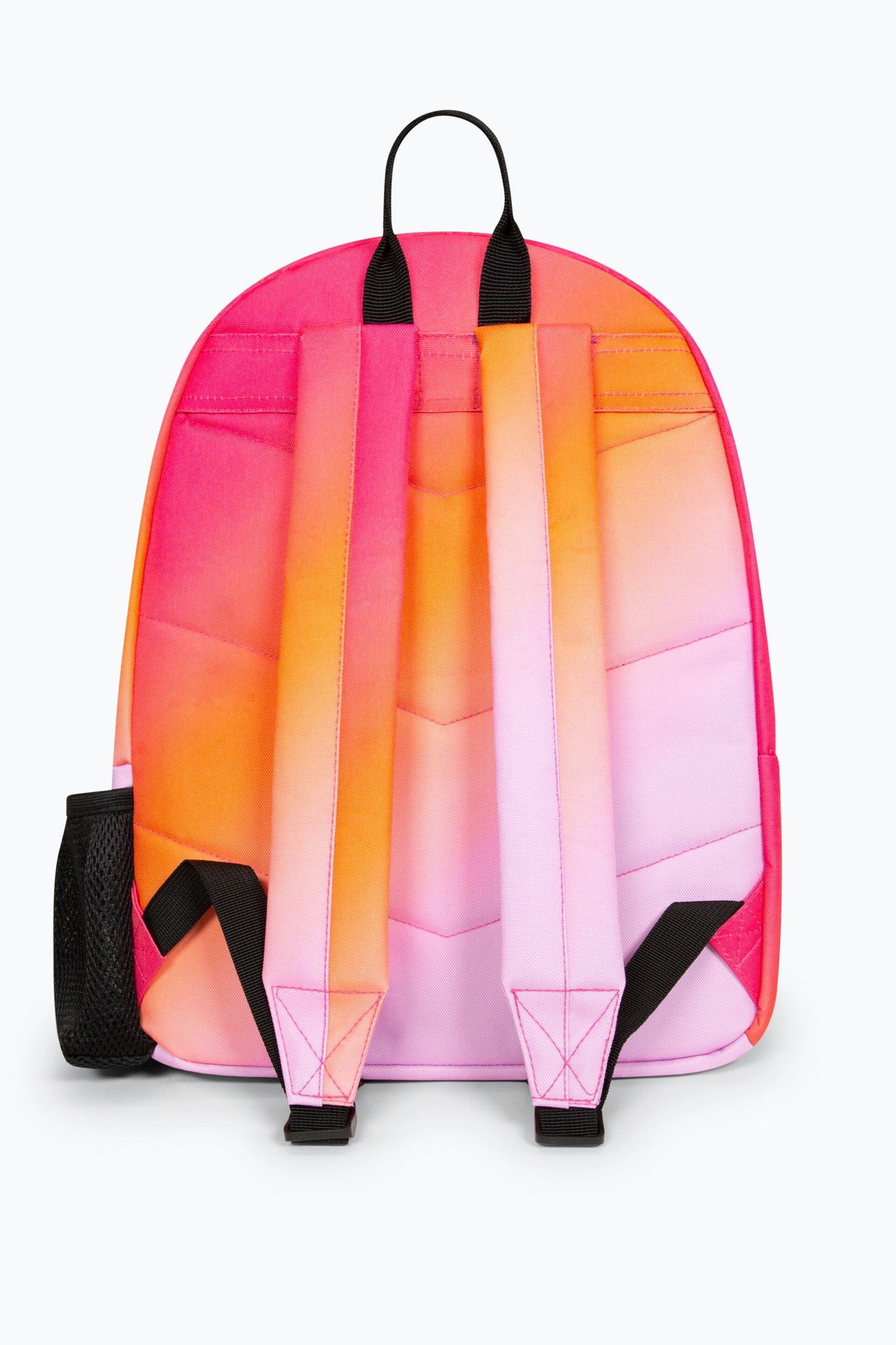 Hype. Unisex Pink Multi Gradient Badge Backpack - Image 4 of 13