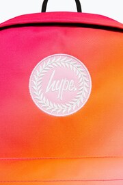 Hype. Unisex Pink Multi Gradient Badge Backpack - Image 6 of 13