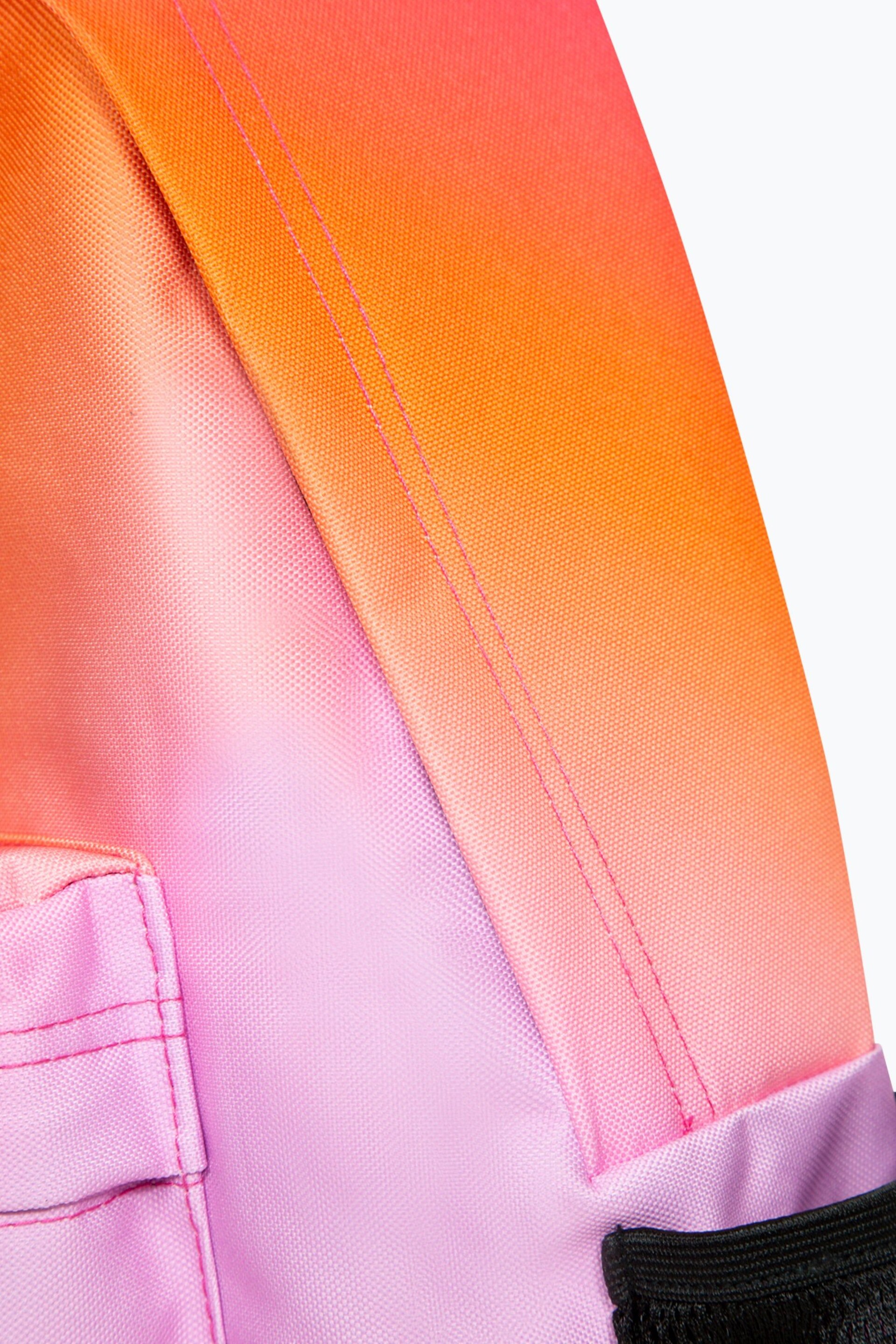 Hype. Unisex Pink Multi Gradient Badge Backpack - Image 8 of 13