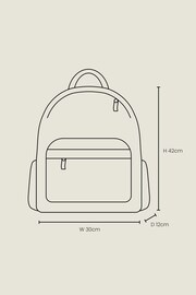 Hype. Multi Rainbow Dolphins Badge Backpack - Image 3 of 11