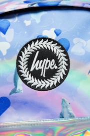 Hype. Multi Rainbow Dolphins Badge Backpack - Image 8 of 11