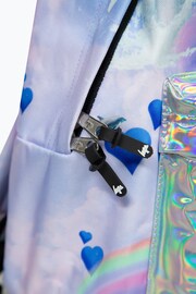 Hype. Multi Rainbow Dolphins Badge Backpack - Image 9 of 11