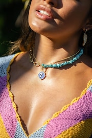 Celeste Starre Gold Tone I Am Lucky Necklace - Image 4 of 4