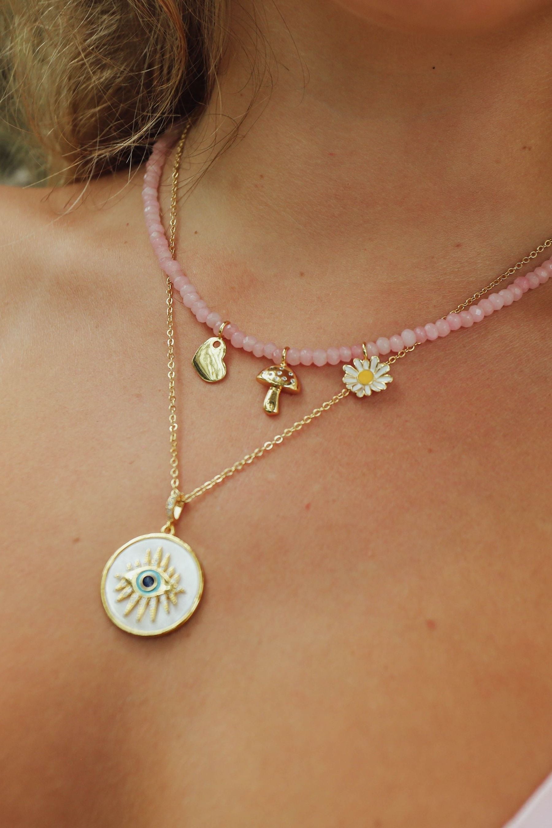 Buy Celeste Starre Pink Summer Of Love Necklace from Next Canada