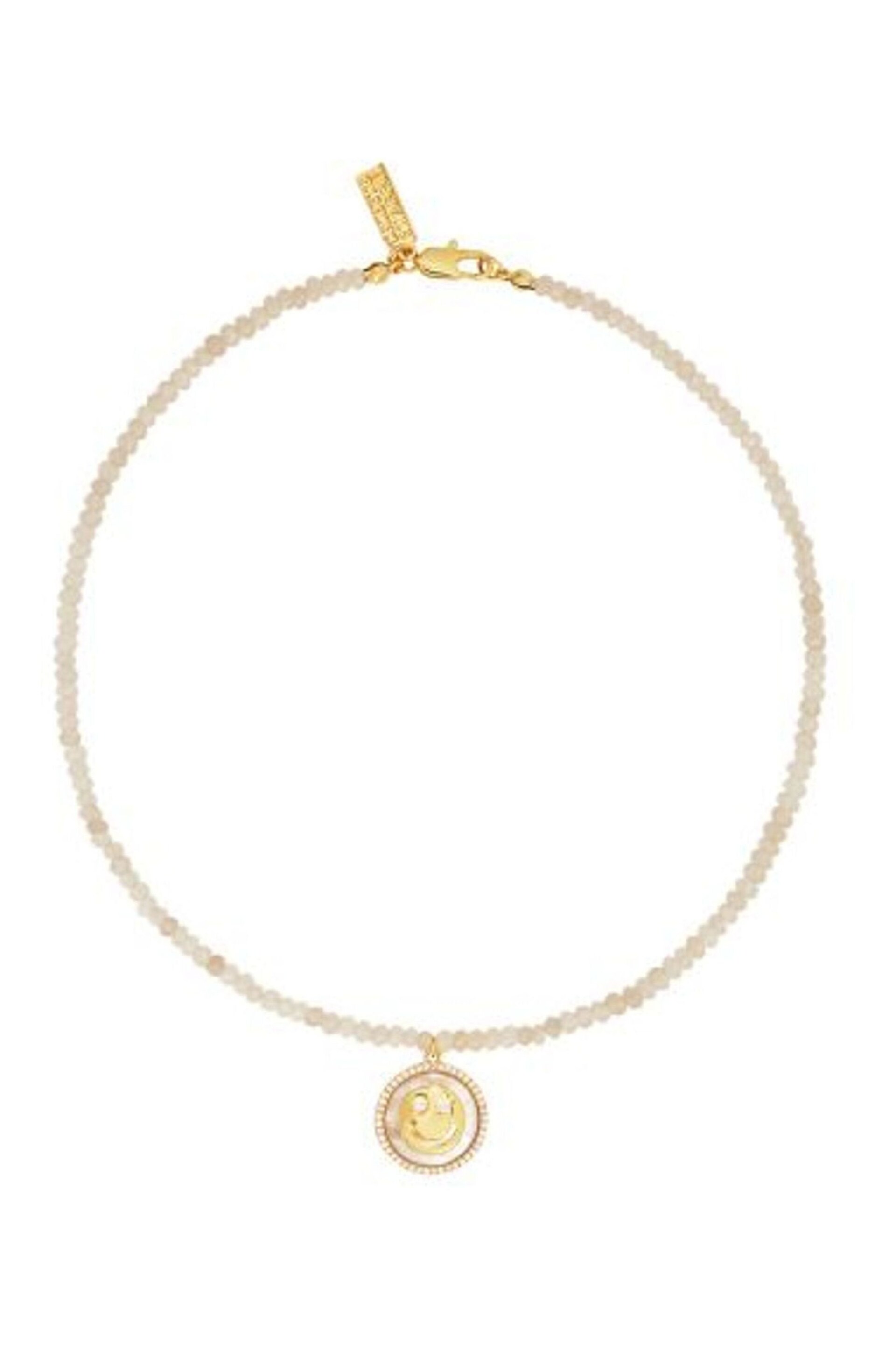 Celeste Starre Gold Tone Wink If You Are Happy Sparkle Necklace - Image 1 of 4