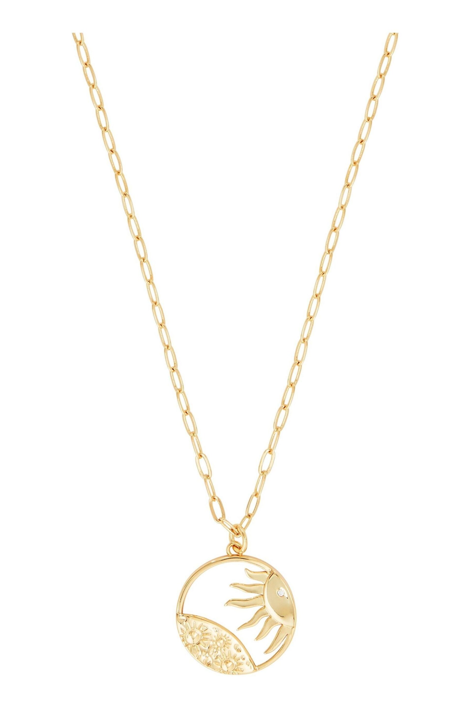 Celeste Starre Gold Tone Lunar Eclipse Necklace - Image 2 of 3