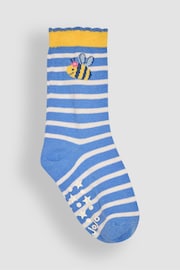 JoJo Maman Bébé Yellow 3-Pack Bee Print Socks - Image 4 of 4