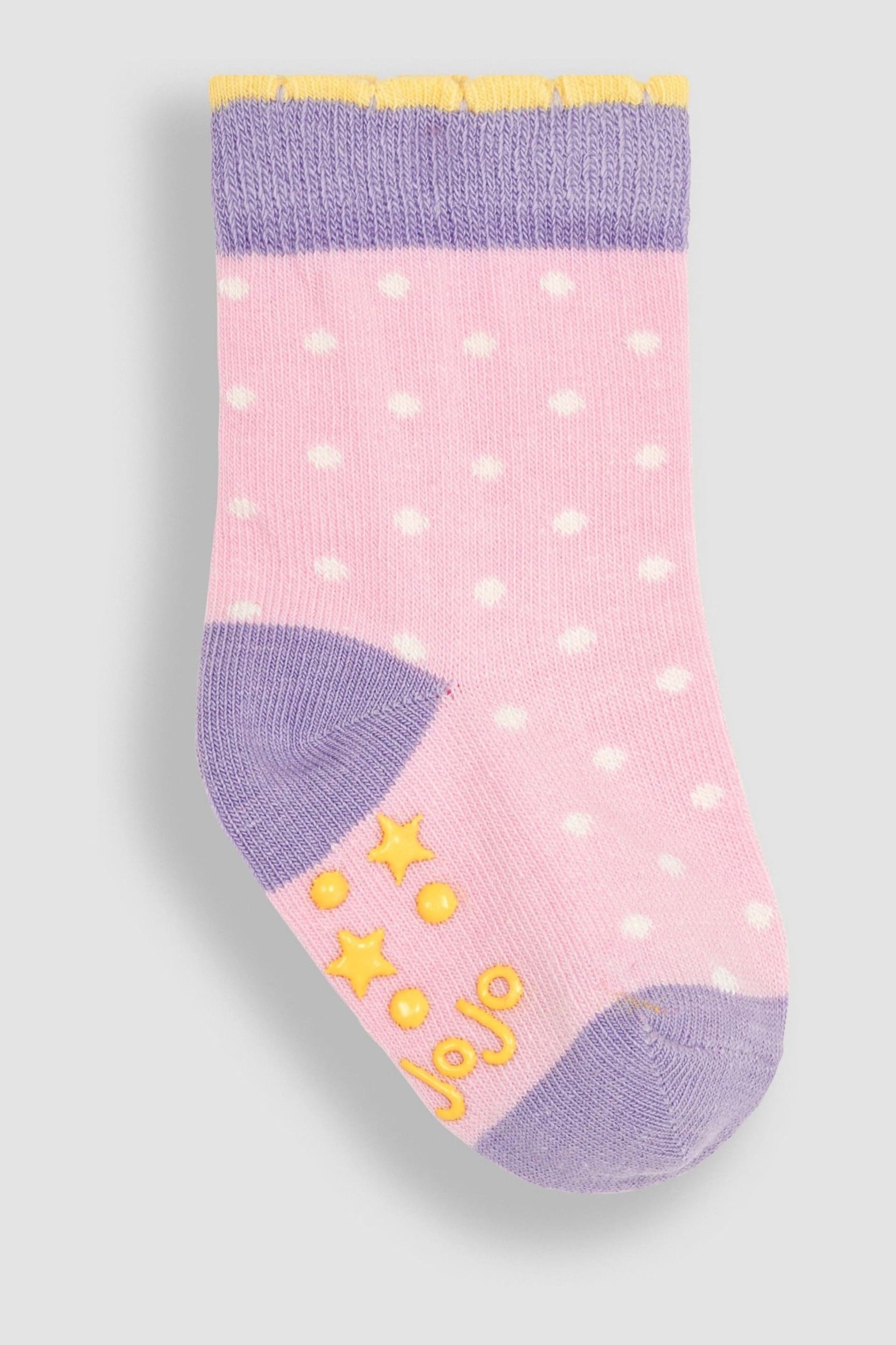 JoJo Maman Bébé Lilac Purple Lemon 3-Pack Fruit Socks - Image 4 of 4