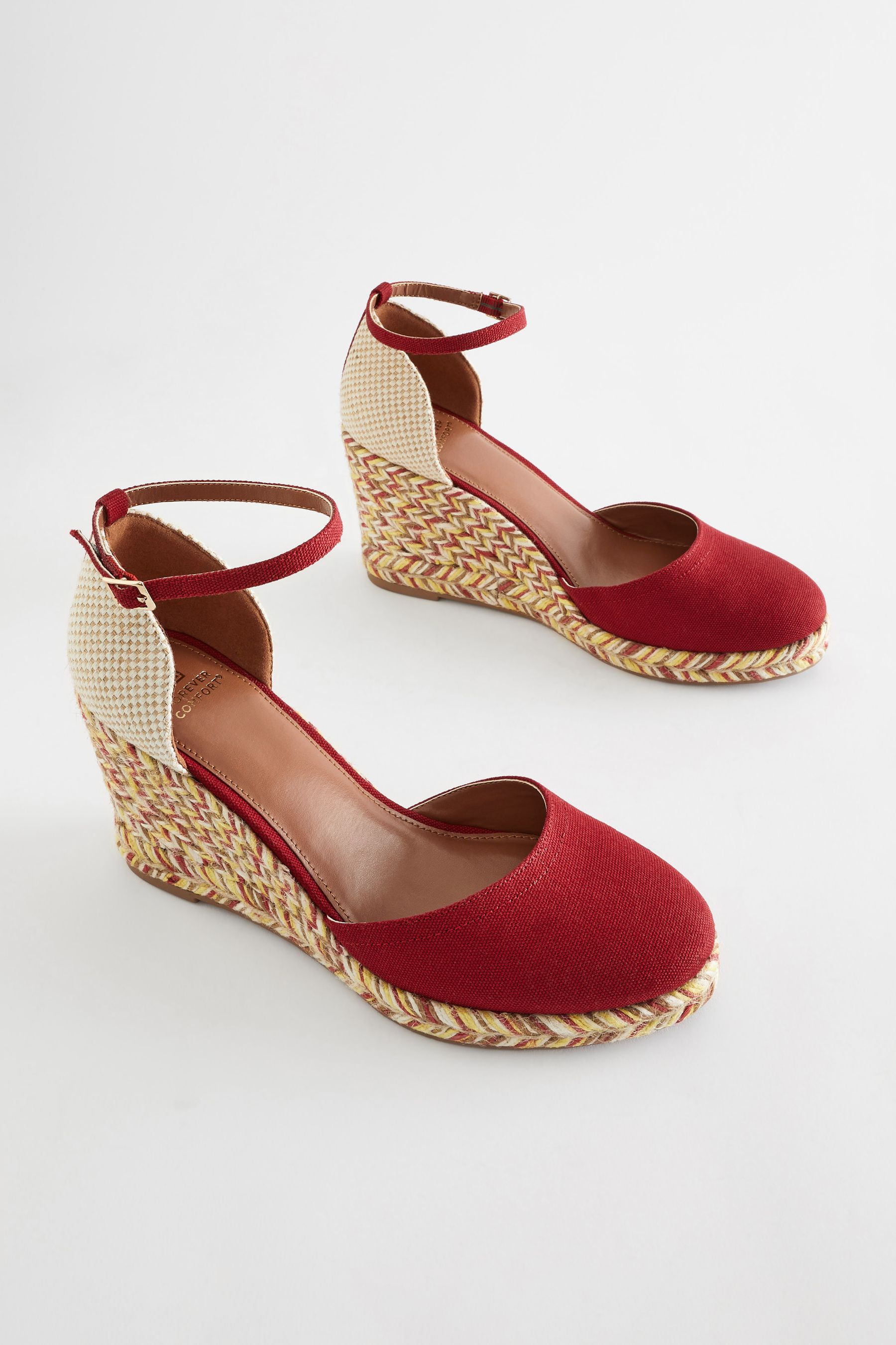 Buy Red Forever Comfort Closed Toe High Wedges from Next Romania
