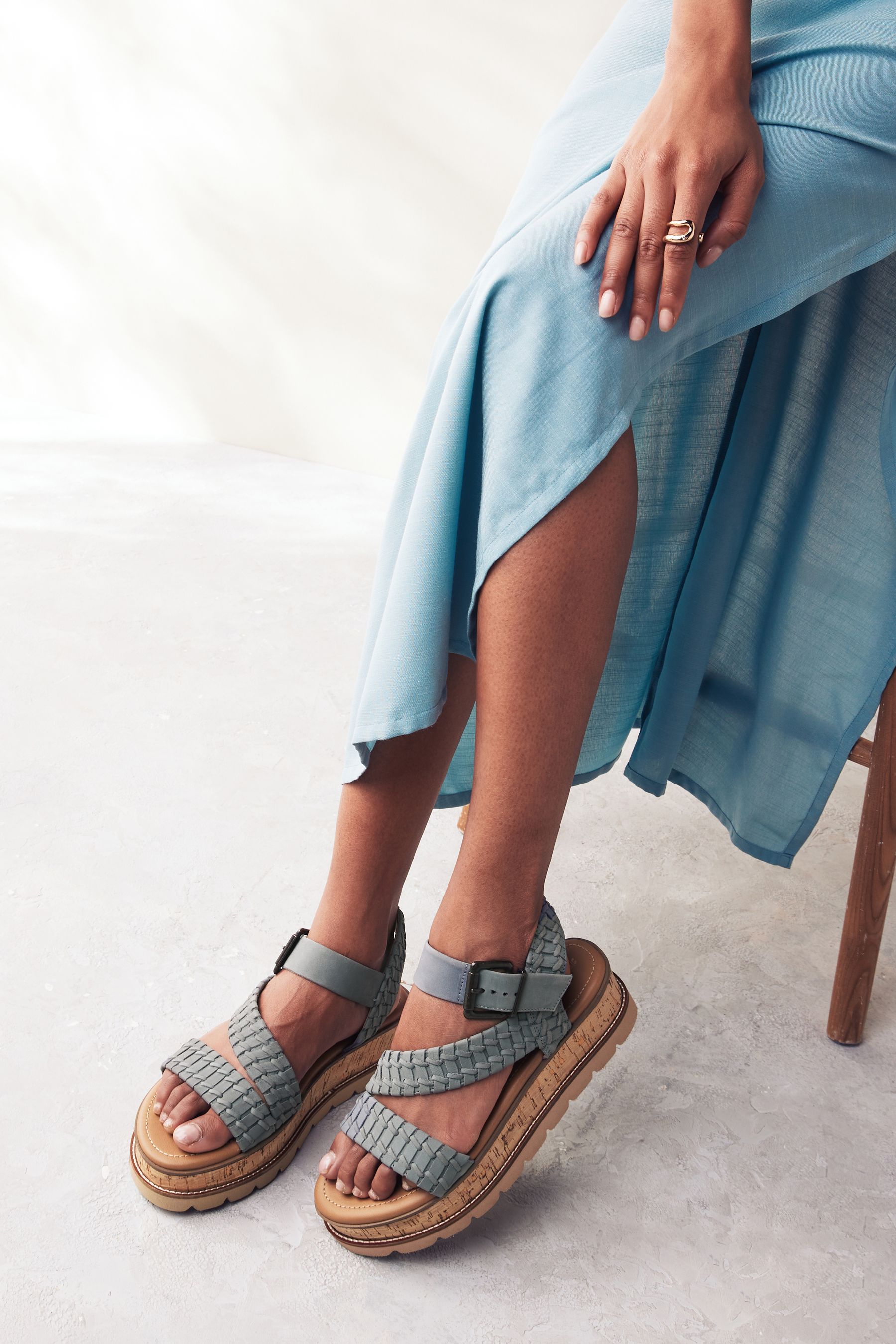 Cork flatform sandals on sale