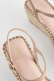 Pink Forever Comfort® Square Toe Beaded Espadrille Wedges - Image 5 of 5