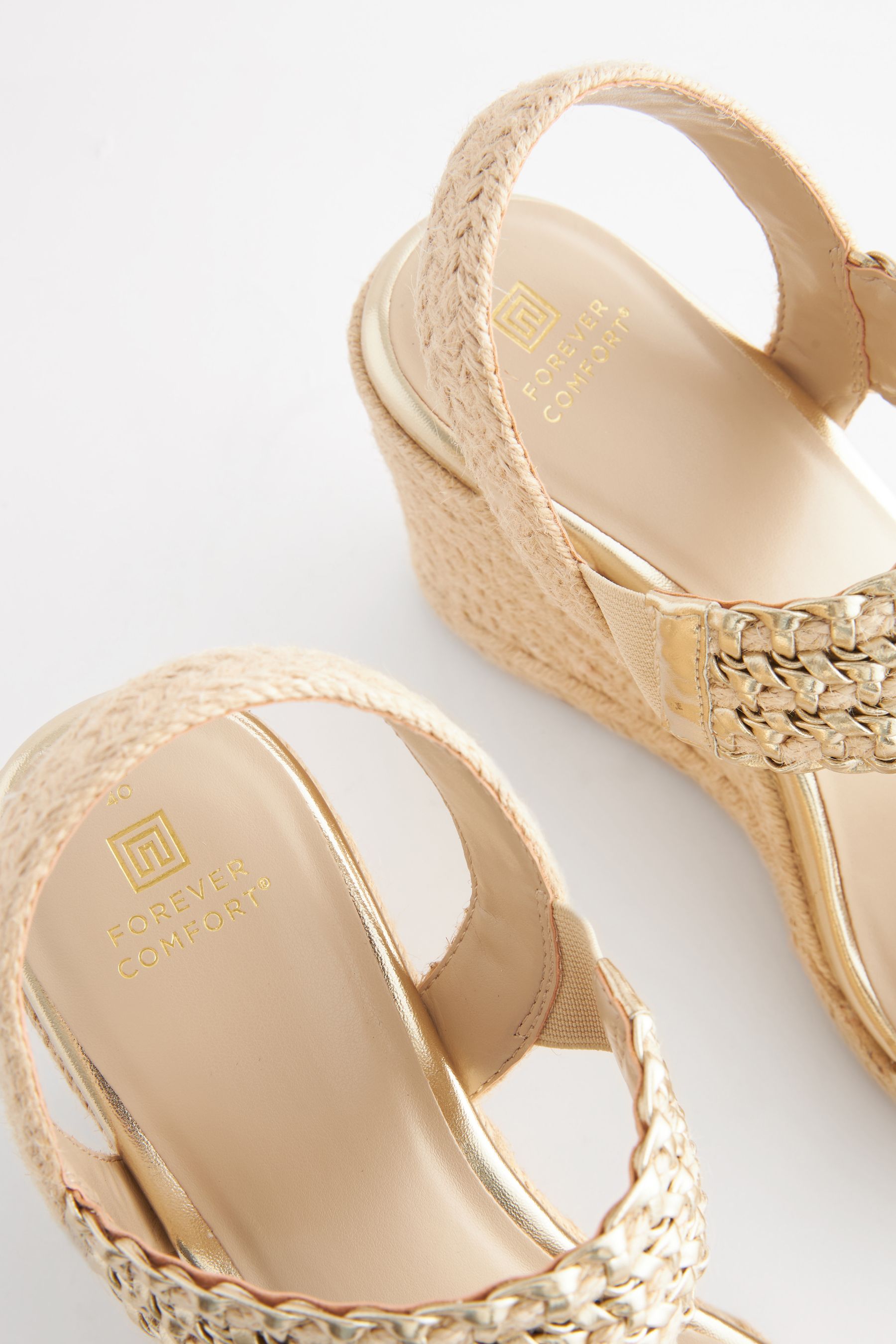 Gold slip on wedges shop
