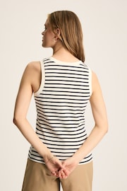 Joules Harbour Cream & Navy Striped Jersey Vest - Image 2 of 7