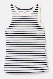 Joules Harbour Cream & Navy Striped Jersey Vest - Image 7 of 7